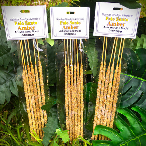 New Age Artisan Handmade Incense Palo Santo Amber