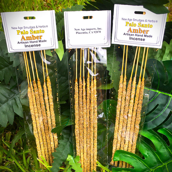 New Age Artisan Handmade Incense Palo Santo Amber