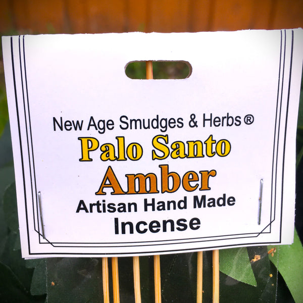 New Age Artisan Handmade Incense Palo Santo Amber