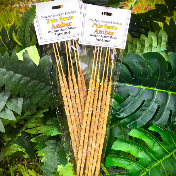 New Age Artisan Handmade Incense Palo Santo Amber