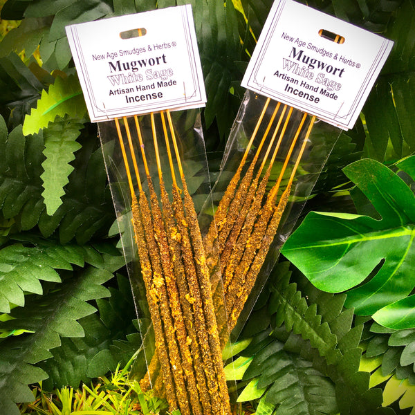 New Age Artisan Handmade Incense Mugwort White Sage
