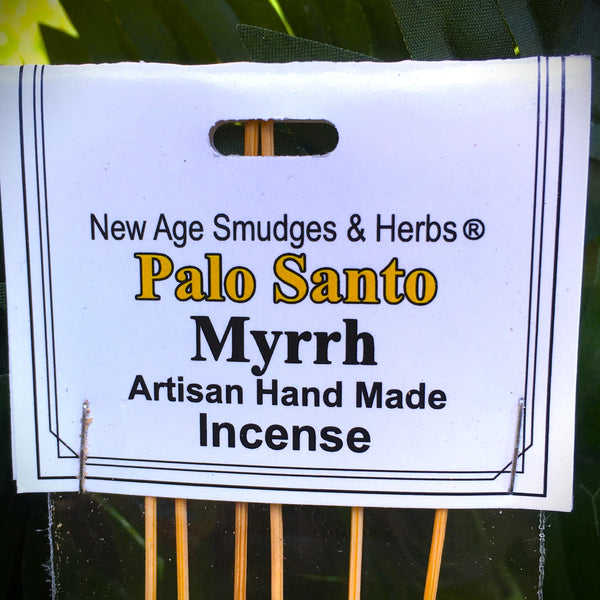New Age Artisan Handmade Incense Palo Santo Myrrh