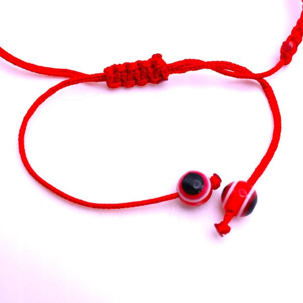 Evil Eye Hamsa Protection Bracelet red Macrame String