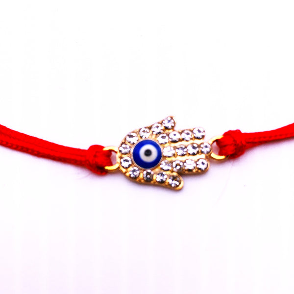 Evil Eye Hamsa gold plated Protection Bracelet red String