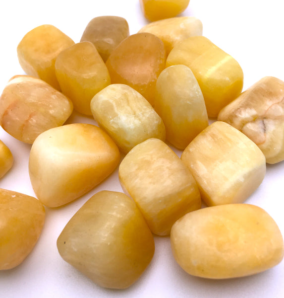 Yellow Aragonite Tumbled