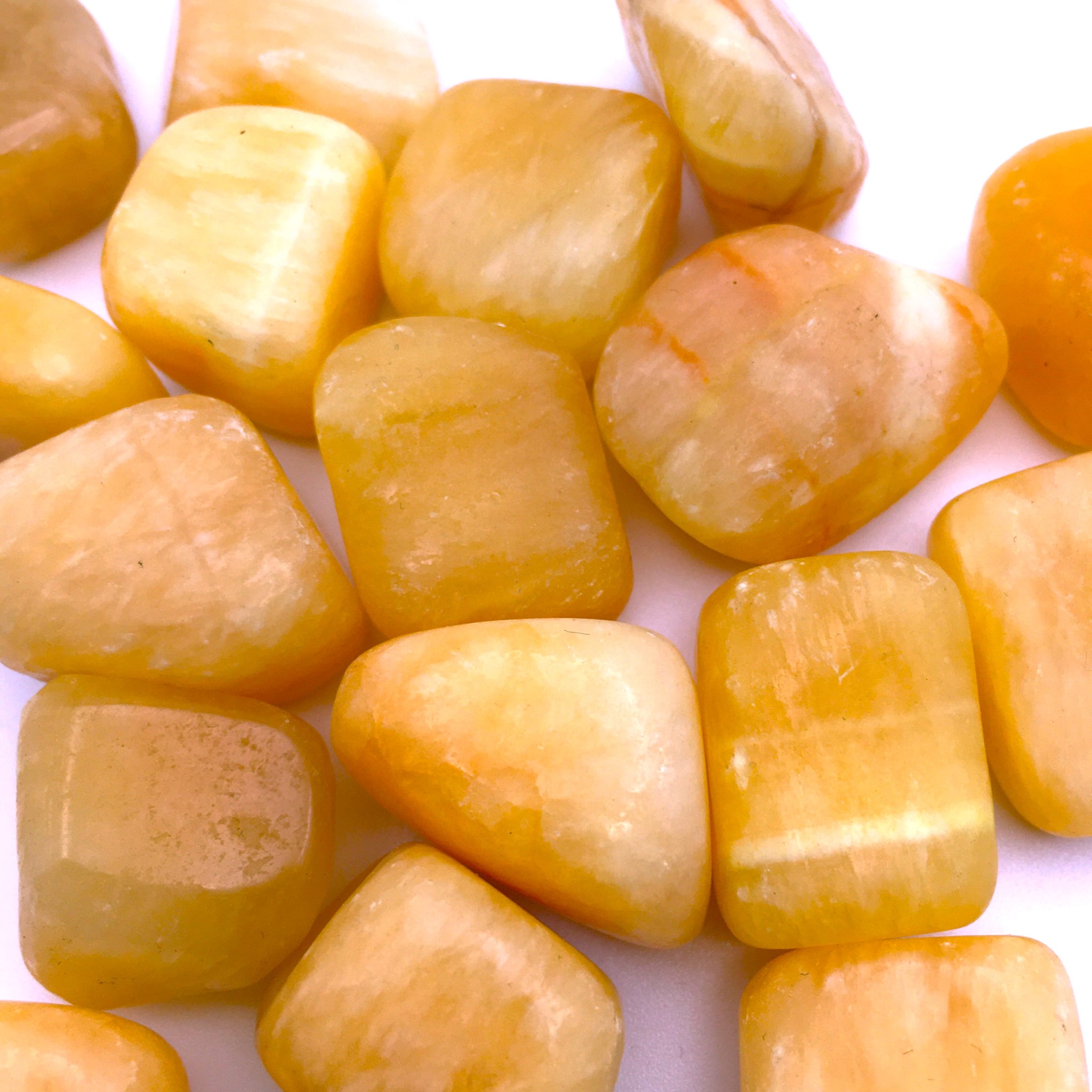 Yellow Aragonite Tumbled