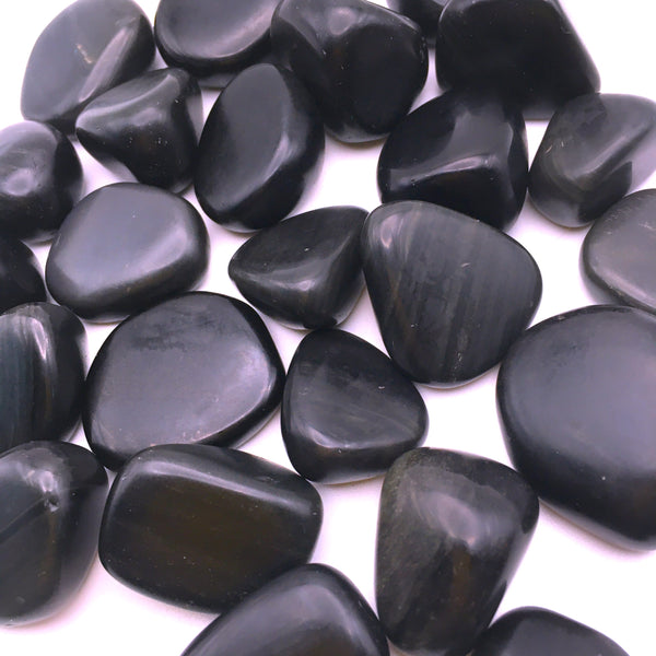 Rainbow Sheen Obsidian Tumbled