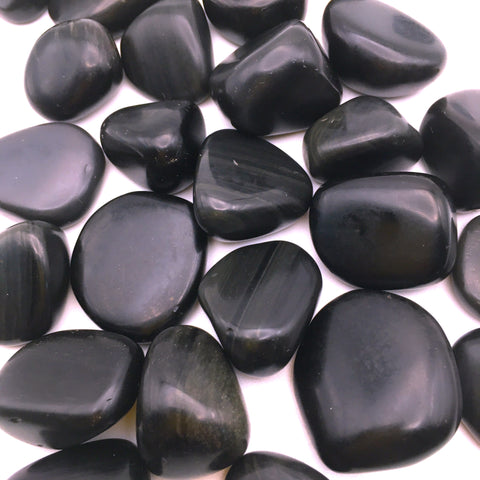 Rainbow Sheen Obsidian Tumbled