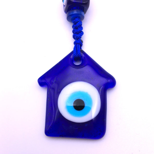 Evil Eye House Keychain Car Keys Protection Lucky Charm Nazar