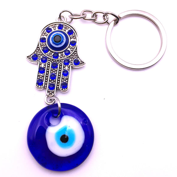 Evil Eye Hamsa hand Keychain Car Keys Protection Lucky Charm Nazar