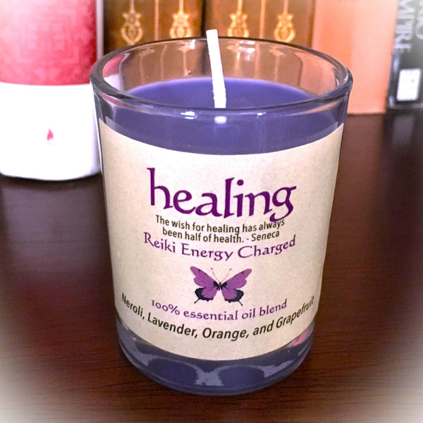 Healing Reiki Energy Charged Soy Candle