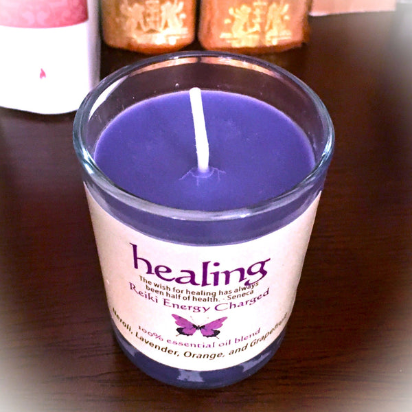 Healing Reiki Energy Charged Soy Candle