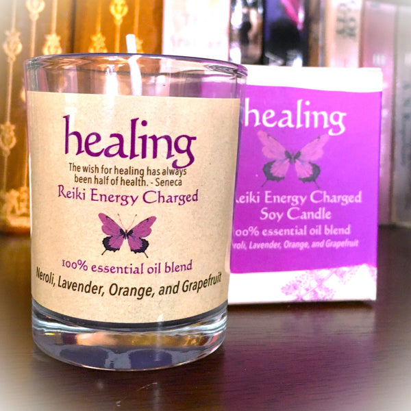 Healing Reiki Energy Charged Soy Candle