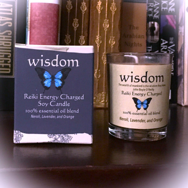 Wisdom Reiki Energy Charged Soy Candle