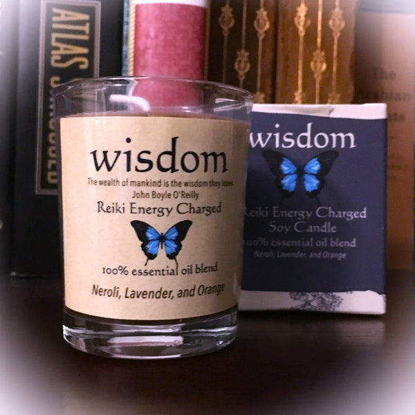 Wisdom Reiki Energy Charged Soy Candle