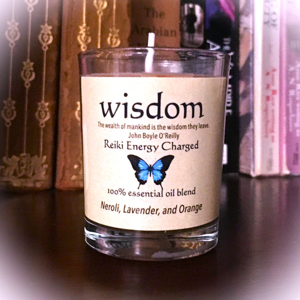 Wisdom Reiki Energy Charged Soy Candle