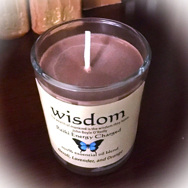 Wisdom Reiki Energy Charged Soy Candle