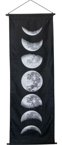 Moon Phases Cotton Banner Home Decor Tapestry