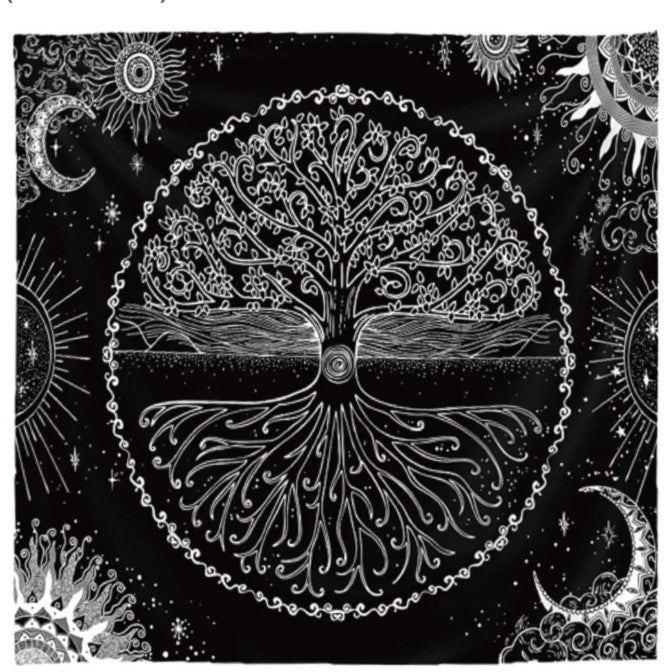Tree of Life Wall Tapestry Astrology Wall Decor
