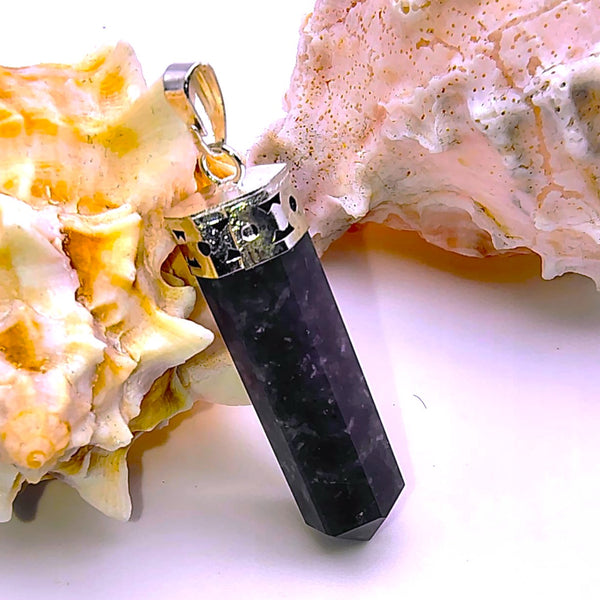 Lepidolite Cap Pencil Pendant