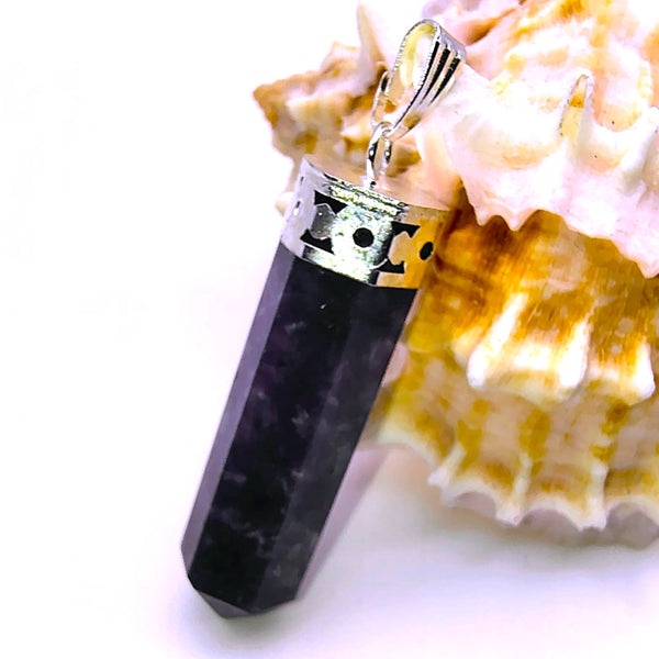 Lepidolite Cap Pencil Pendant