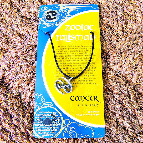 Zodiac Talisman Cancer Pendant Necklace