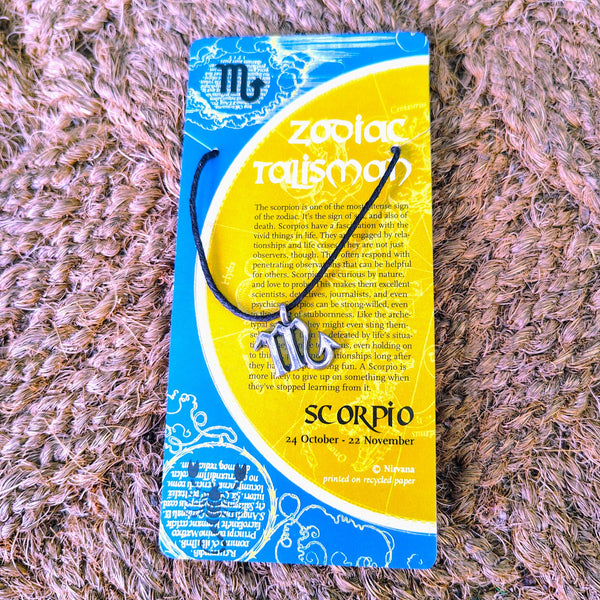 Zodiac Talisman Scorpio Pendant Necklace