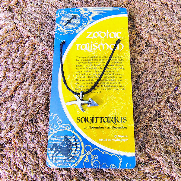 Zodiac Talisman Sagittarius Pendant Necklace