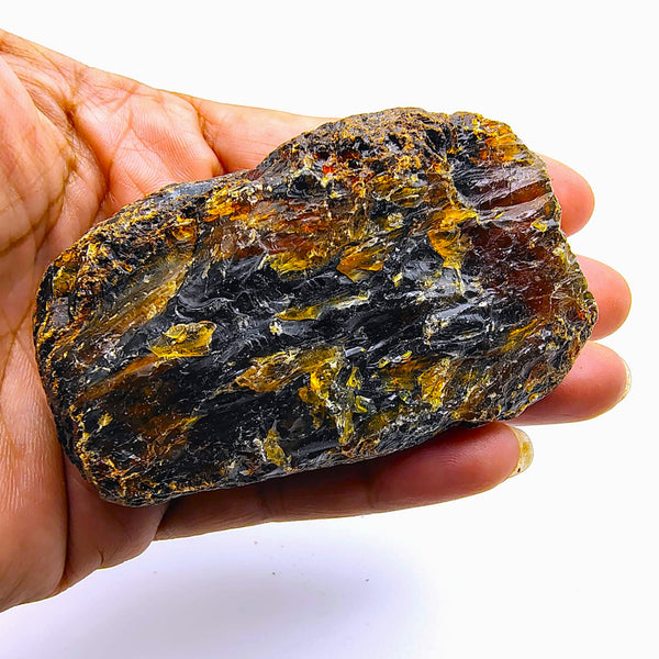 Blue Amber Raw Piece Fluorescent From Indonesia