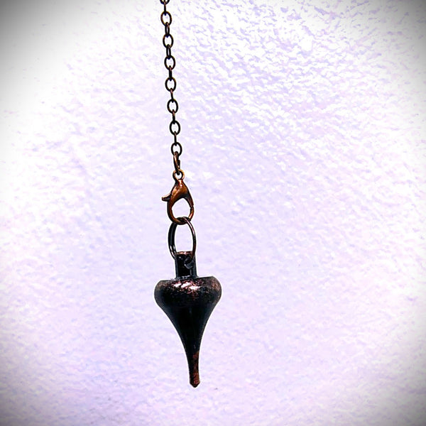 Bronze Metal Copper Point Pendulum Dowsing