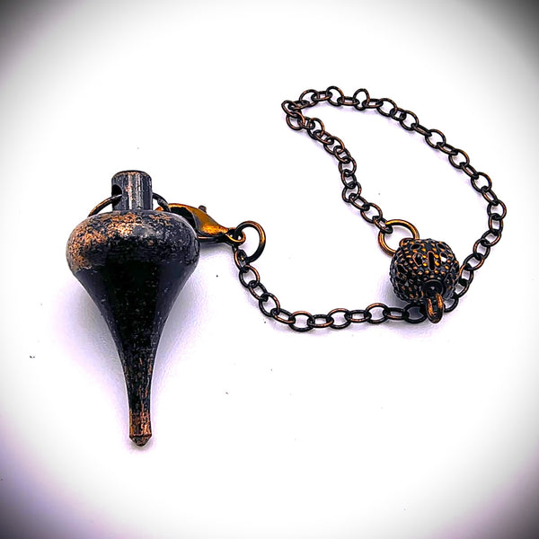 Bronze Metal Copper Point Pendulum Dowsing