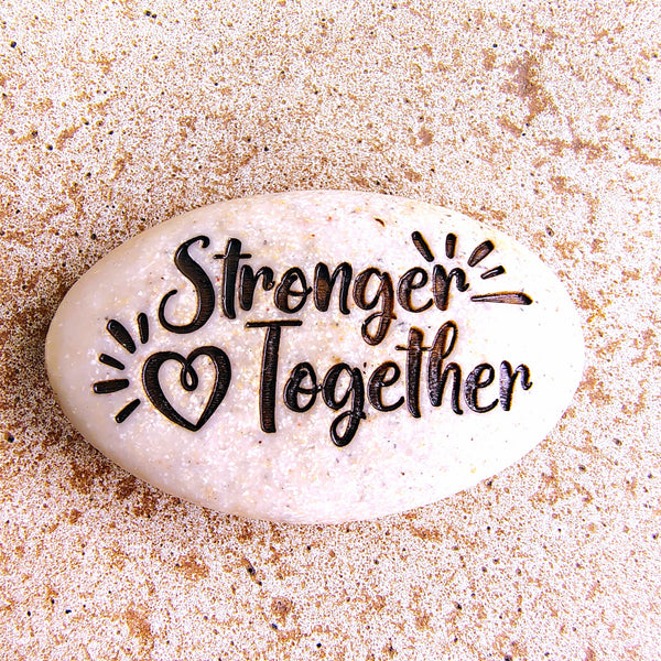 Angel Stone Inspirational Pocket Stone FAITH - Stronger Together