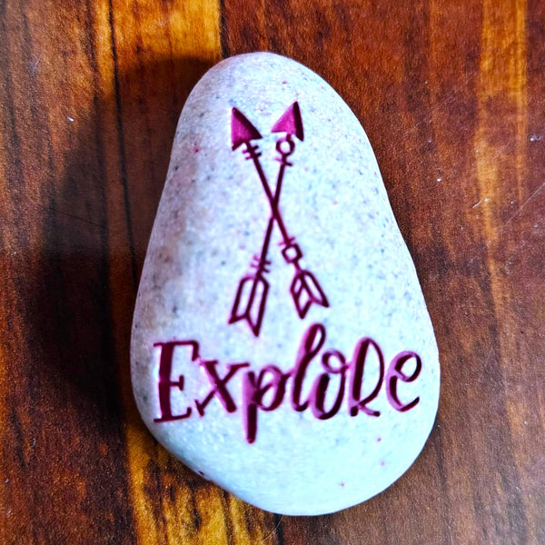 Expedition Stone "Explore - Inspire" Kindness Rock