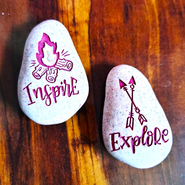 Expedition Stone "Explore - Inspire" Kindness Rock