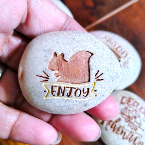 Expedition Stone "ENJOY - Ready For Adventure" Kindness Rock