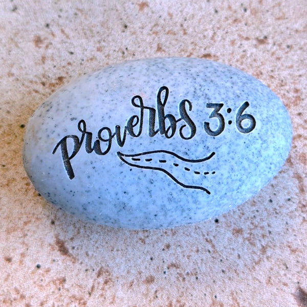 Angel Stone Proverbs Pocket Stone Proverbs 3:6 "In all your way...."