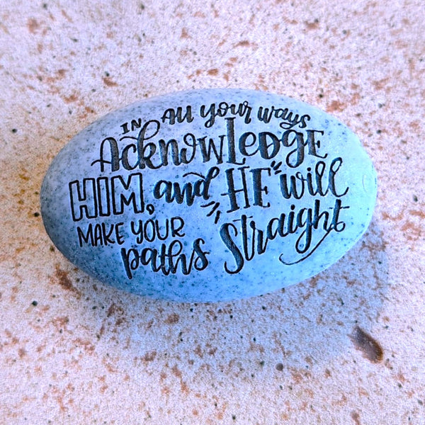 Angel Stone Proverbs Pocket Stone Proverbs 3:6 "In all your way...."