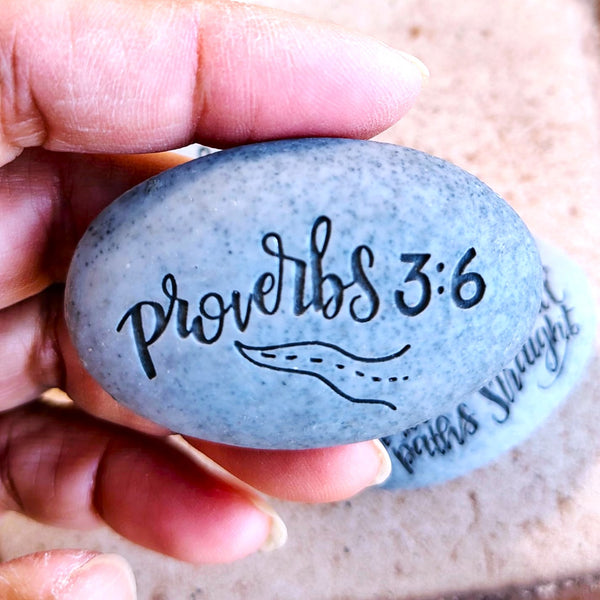 Angel Stone Proverbs Pocket Stone Proverbs 3:6 "In all your way...."