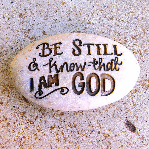 Scripture Stone Psalm Pocket Stone Psalm 46:10  "Be Still & .... "