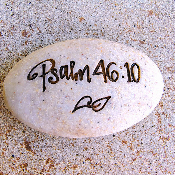 Scripture Stone Psalm Pocket Stone Psalm 46:10  "Be Still & .... "