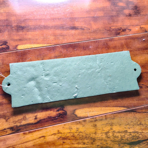 Rustic Cast Iron On This Site In 1897 Nothing Happened Wall Plaque Sign 9 inch