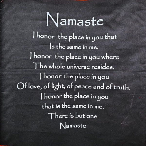 Namaste Inspirational Cotton Banner Wall Decor
