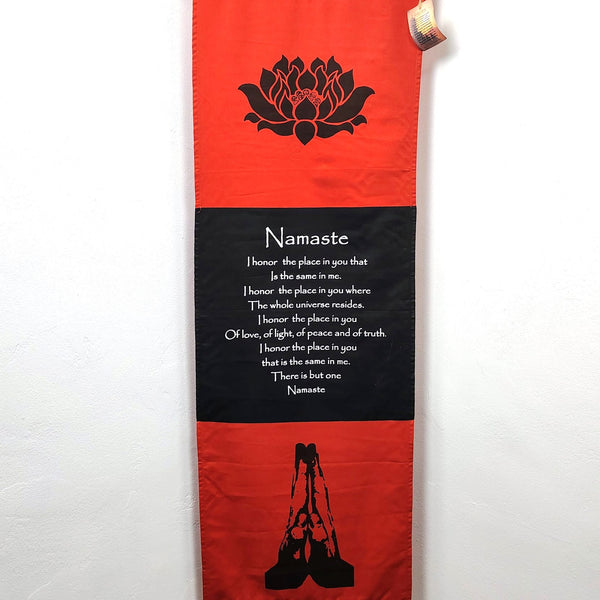 Namaste Inspirational Cotton Banner Wall Decor