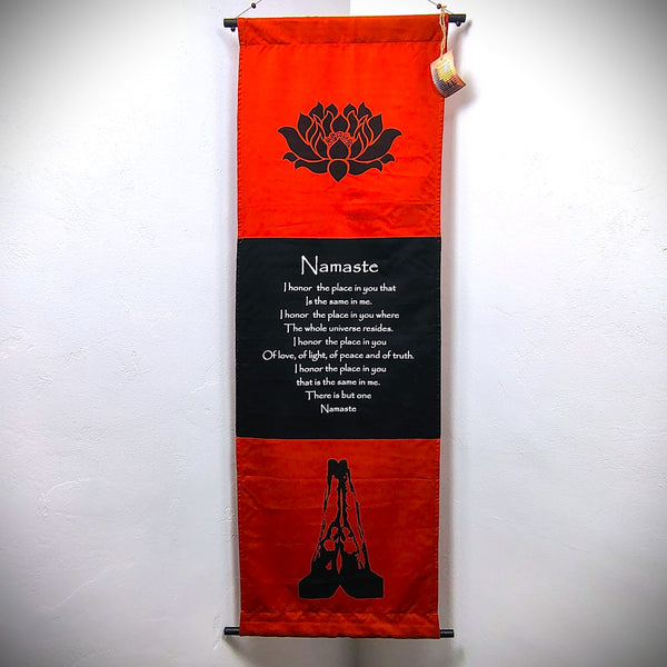 Namaste Inspirational Cotton Banner Wall Decor