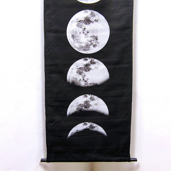 Moon Phases Cotton Banner Home Decor Tapestry