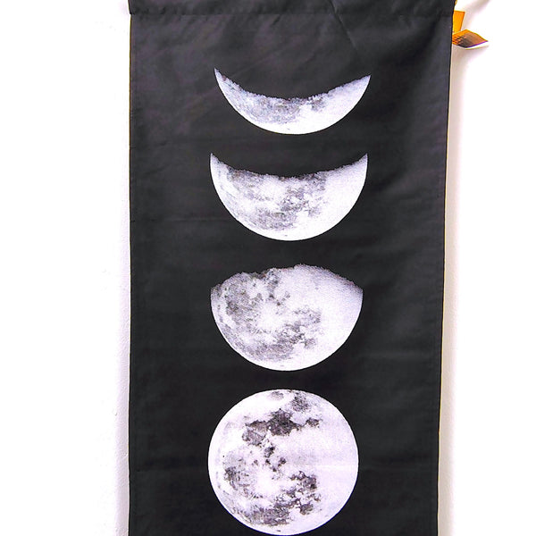 Moon Phases Cotton Banner Home Decor Tapestry