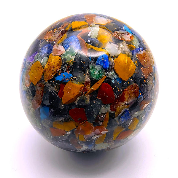 Orgonite Sphere Crystal Tumbled