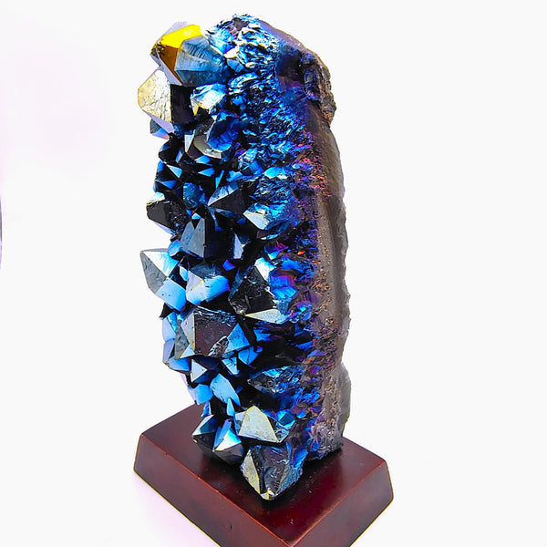 Aura Rainbow Amethyst Cluster