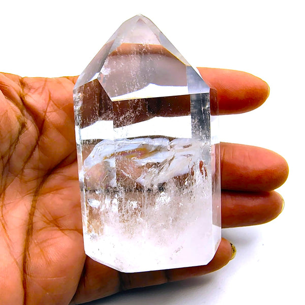 Point Clear Quartz Crystal Tumble
