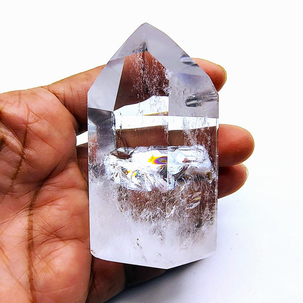 Point Clear Quartz Crystal Tumble